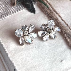 J. Crew Crystal cluster earrings